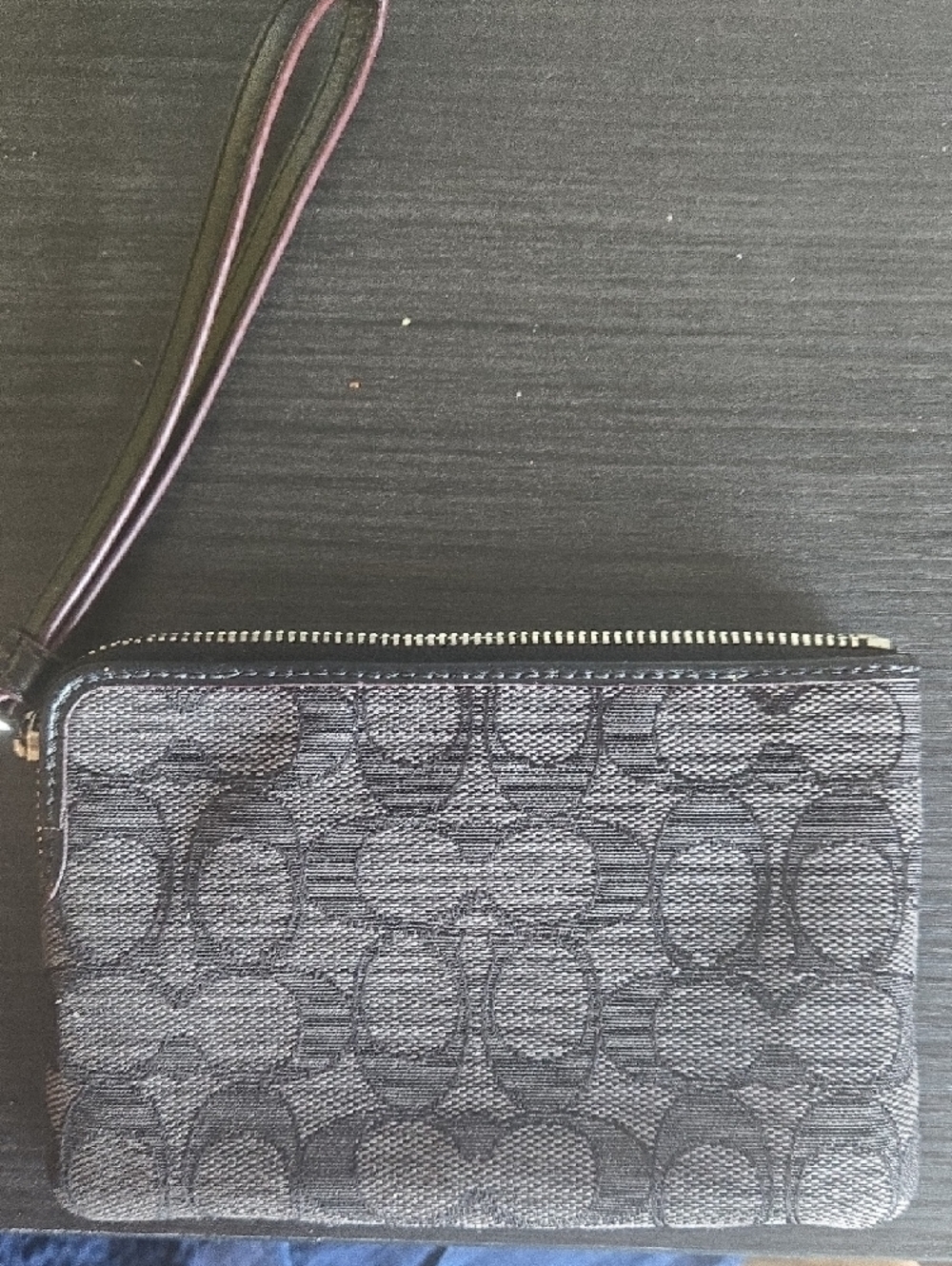 Coach Monogram Signature Wristlet - Black and Gray Perfecf Condtion - Picture 2 of 3